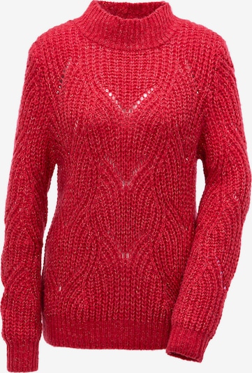 Goldner Pullover in rot, Produktansicht