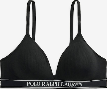 Triangle Soutien-gorge ' Polo Essentials ' Polo Ralph Lauren en noir : devant