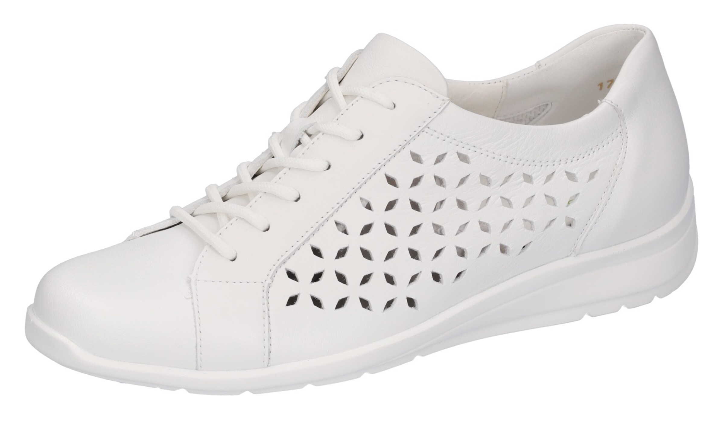 WALDLÄUFER Schnürschuh in Weiß: Vorderseite