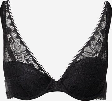 Chantelle Triangle Bra in Black: front