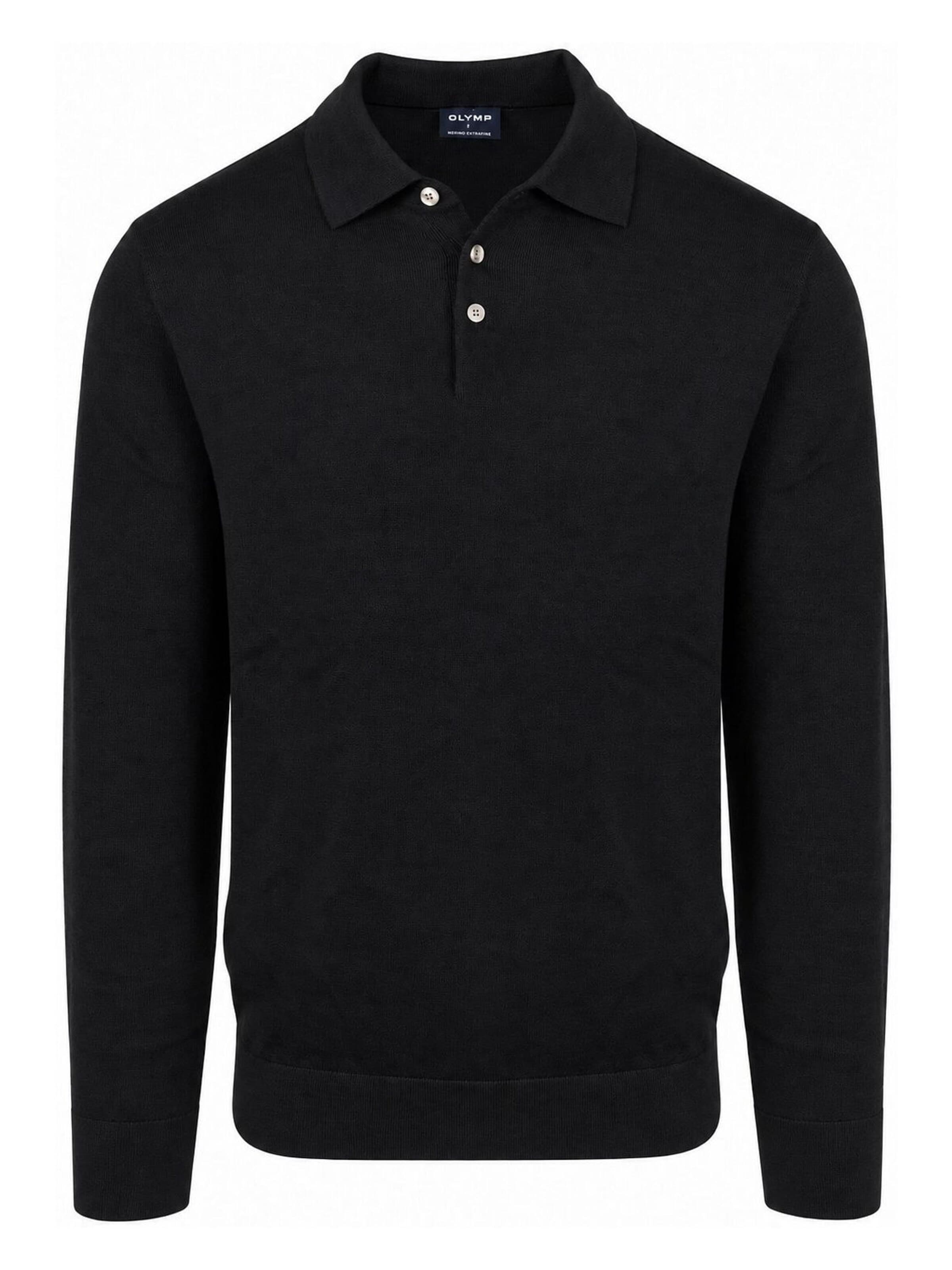 OLYMP Shirt in Zwart: voorkant