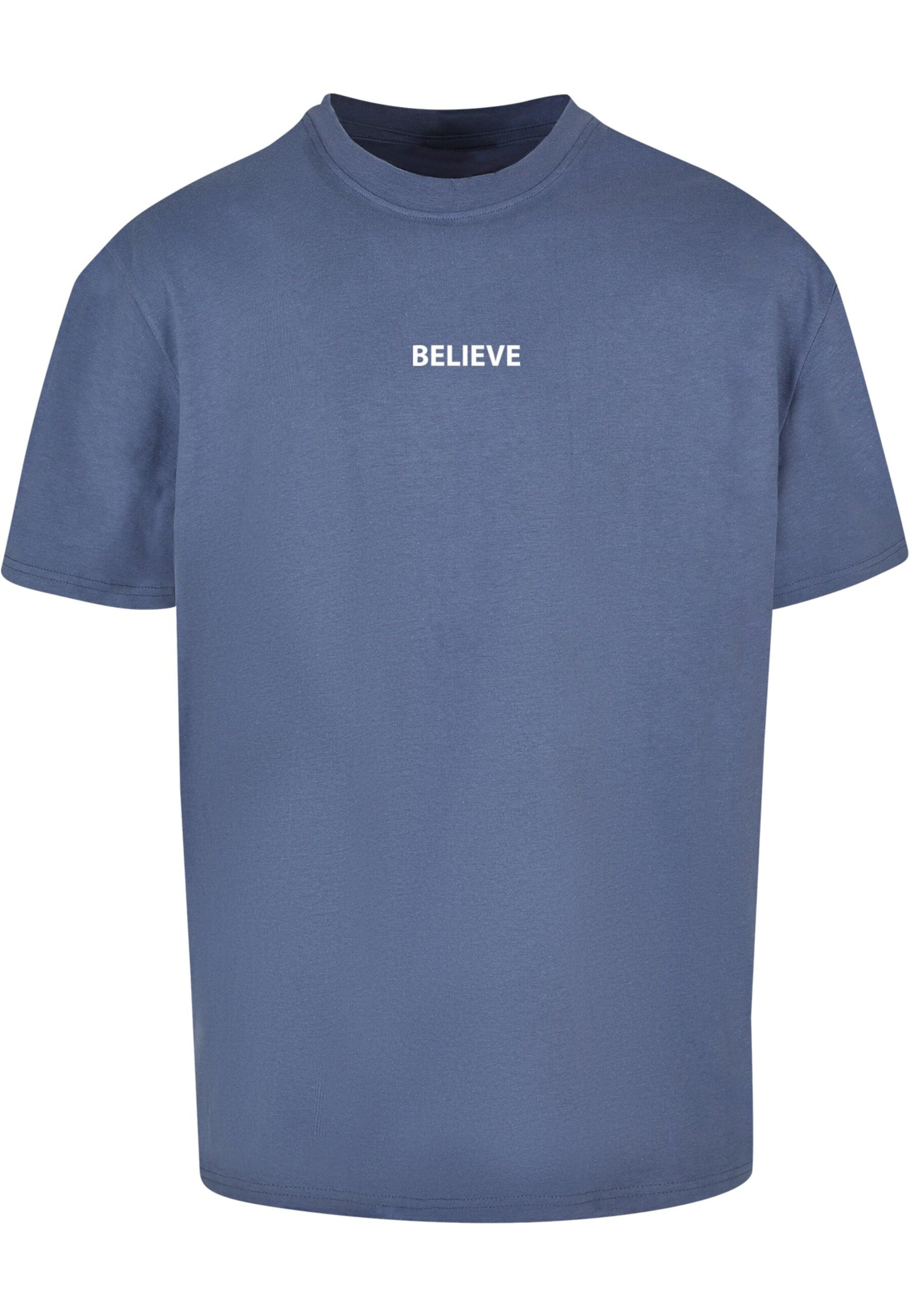 T-Shirt 'Believe Front' Merchcode en bleu : devant