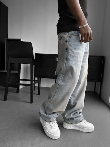 Baggy Jean 'Relax Baggy Washed Jeans - Dark Blue' Kleidermafia en bleu