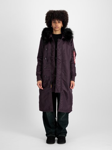 ALPHA INDUSTRIES Winter Jacket in Purple