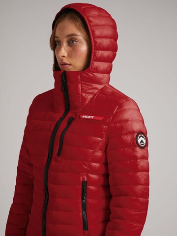JACK1T Outdoor jacket ' SATEL1TE Kapuzen-Daunenjacke 2.0 ' in Red