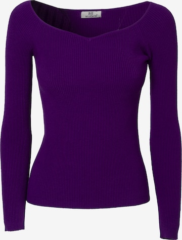 Pull-over Influencer en violet : devant