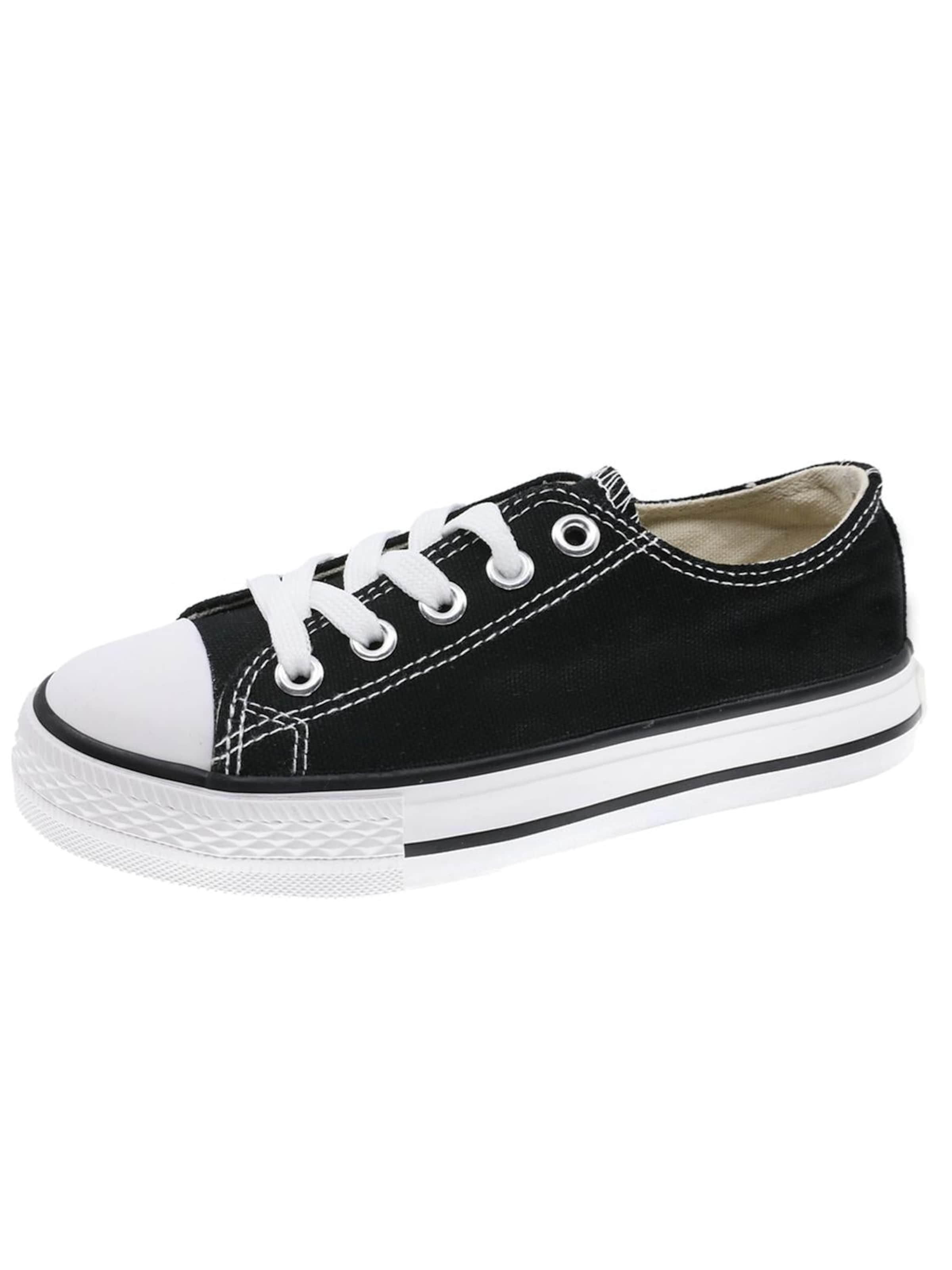Beppi Sneakers 'Canvas Shoe' in Black: front