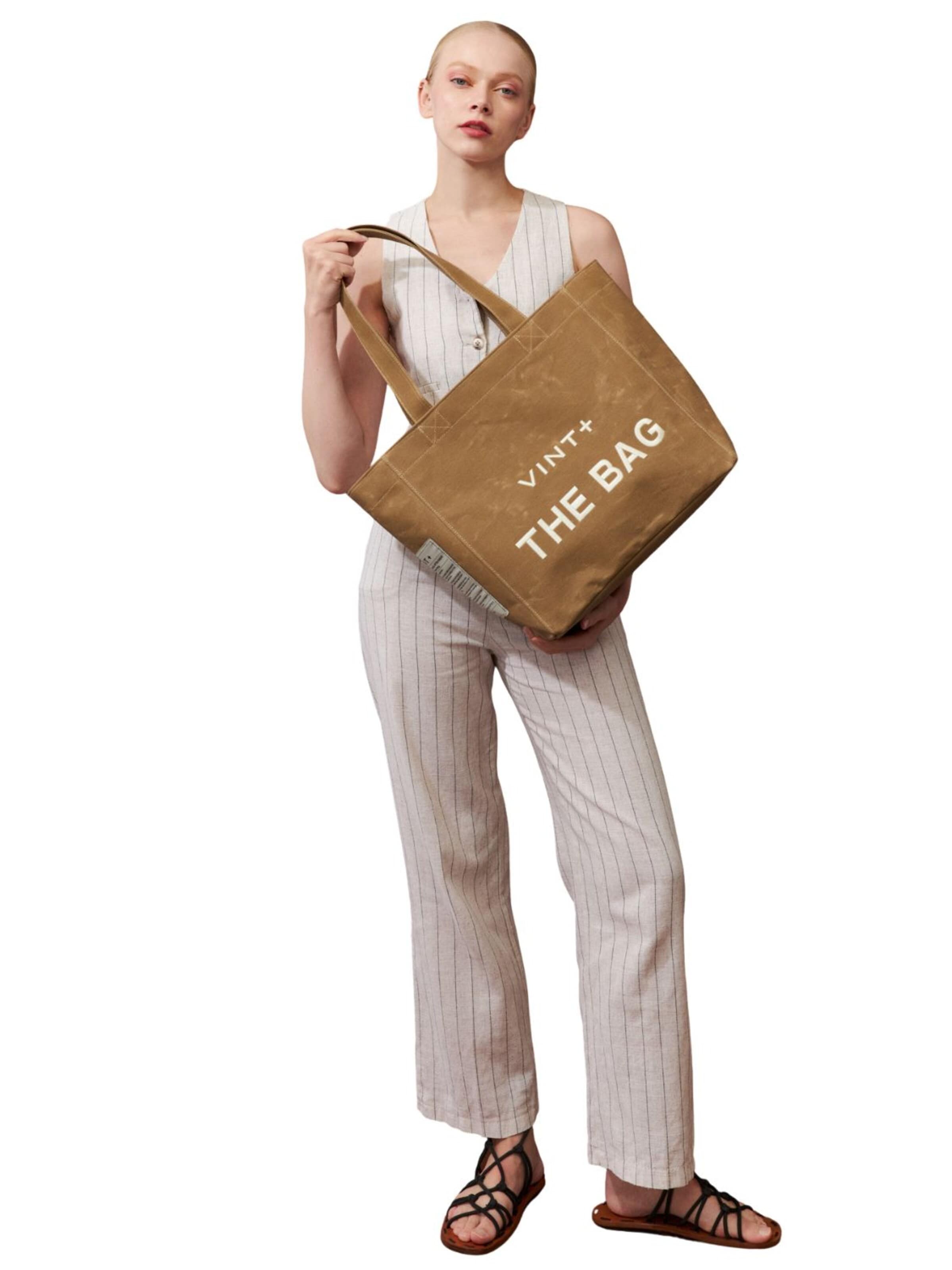 VINT+ Shopper 'Tote Bag Big' in Beige