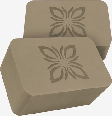 OMNANA Yoga Block 'RAISE™' in Braun: Vorderseite