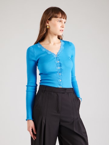 rosemunde Knit Cardigan in Blue: front