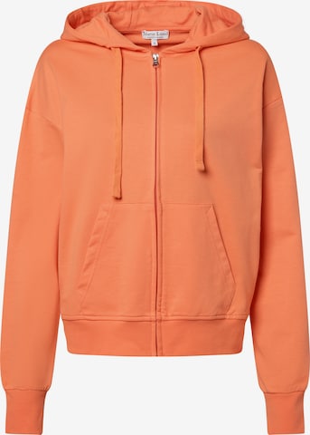 Marie Lund Zip-Up Hoodie in Orange: front