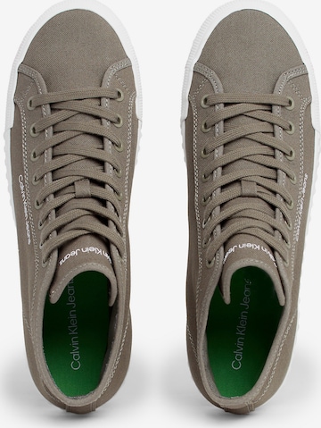 Calvin Klein Jeans High-Top Sneakers in Green