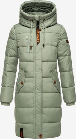 MARIKOO Winter coat 'Yuikoo' in Green: front