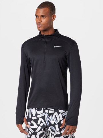 NIKE Functioneel shirt 'Pacer' in Zwart: voorkant