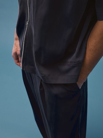 Bershka Baggy Nadrág - kék