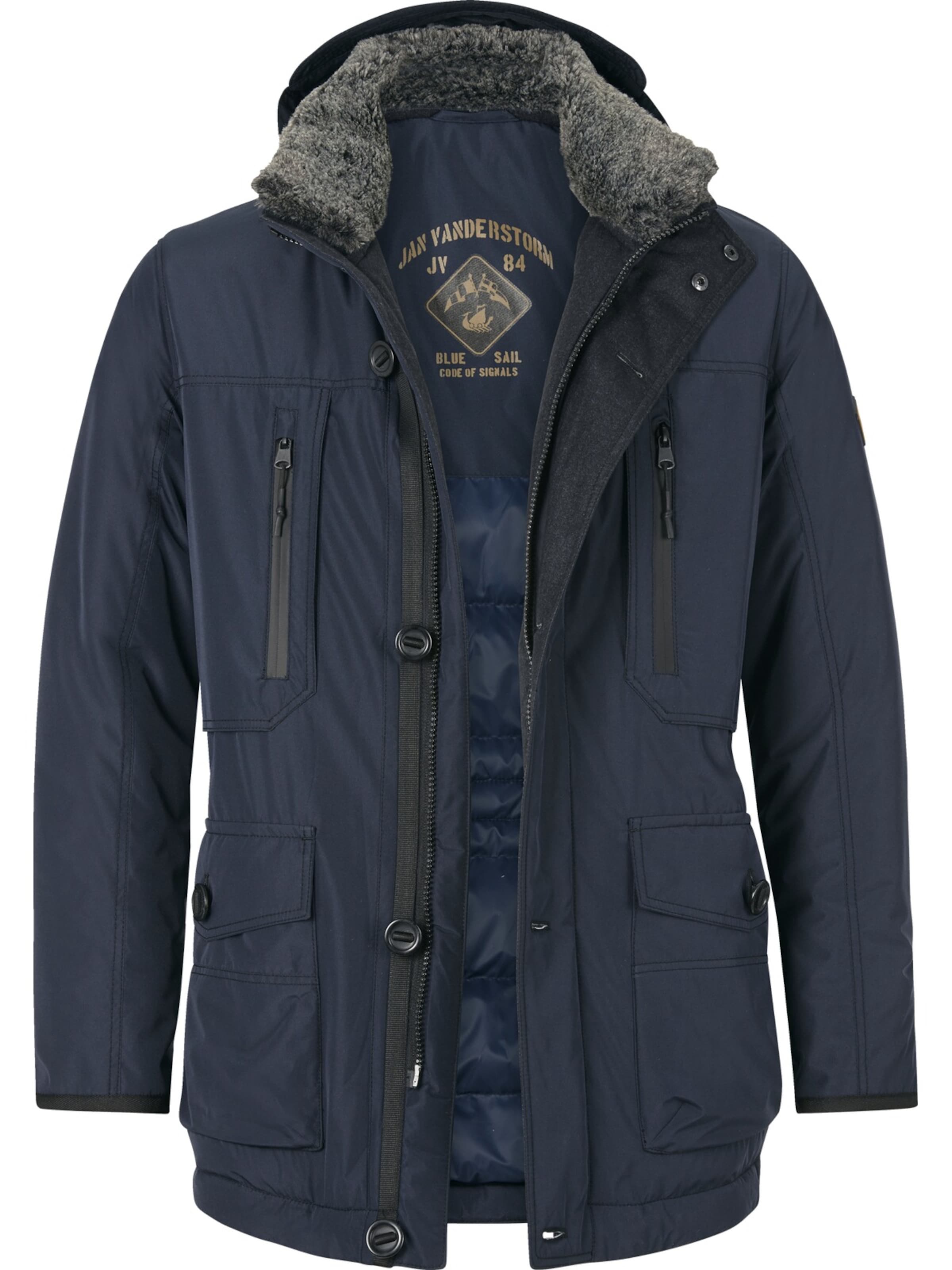 Jan Vanderstorm Funktionsjacke 'Botulfr' in Blau: Vorderseite