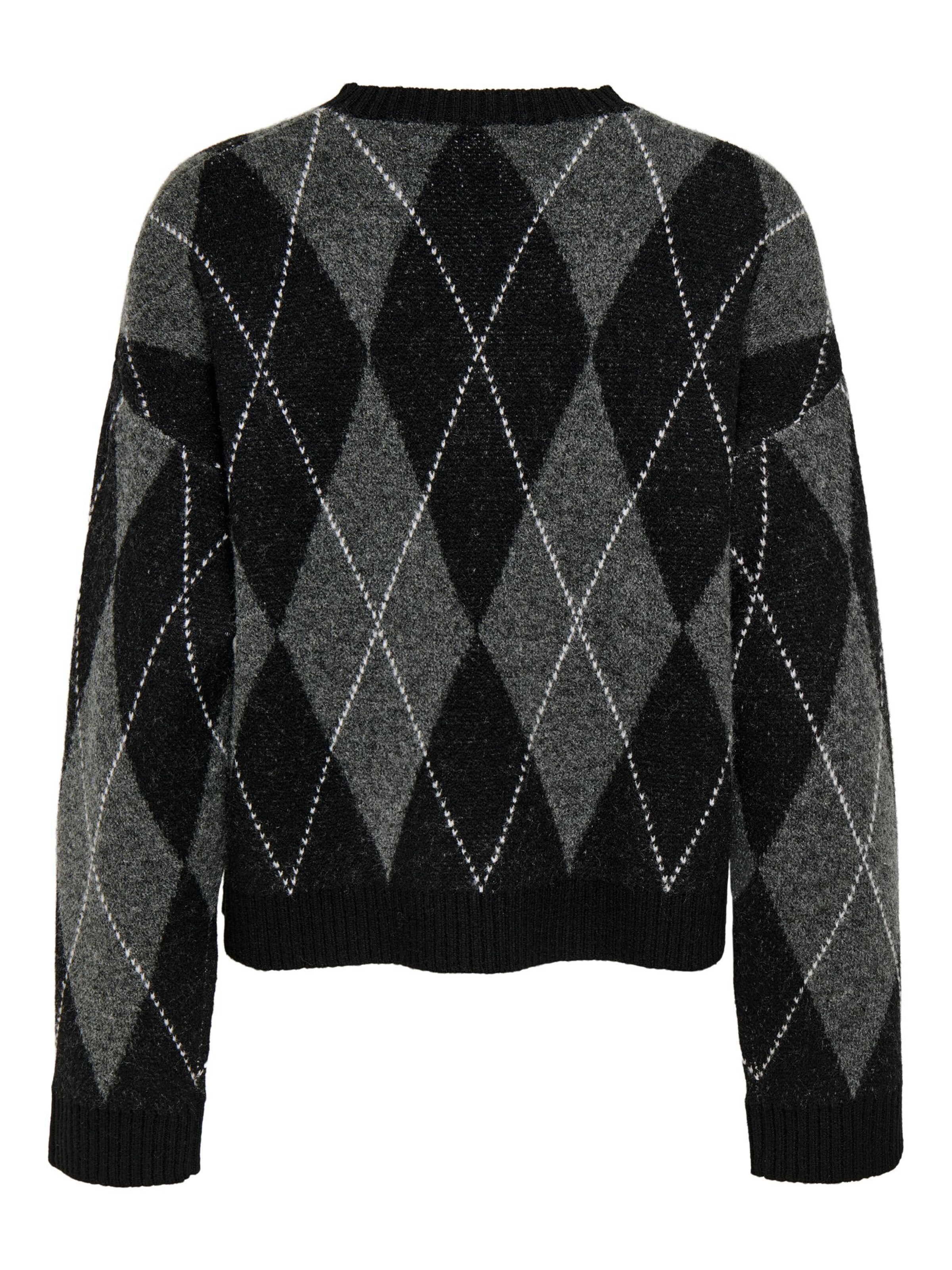 ONLY Sweater 'RHOMBUS' in Black