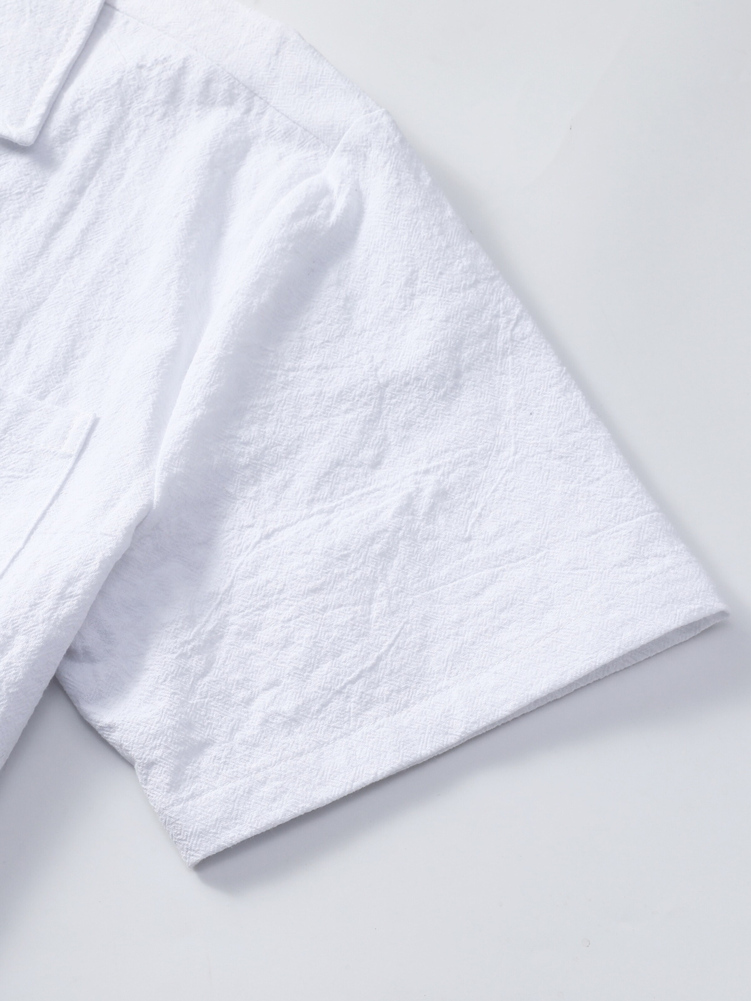 ALLTHEMEN Comfort fit Button Up Shirt 'Flut' in White