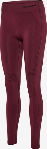 Hummel Skinny Sportovní kalhoty – fialová
