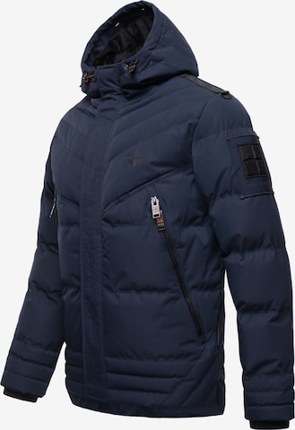 STONE HARBOUR Zimní bunda 'Romaan' – modrá: přední strana