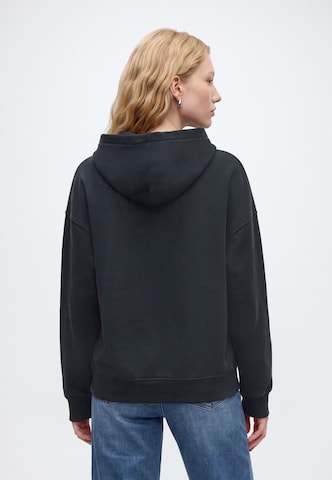 Bluză de molton de la Abercrombie & Fitch pe negru