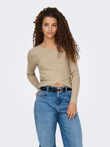 JDY Pullover 'JDYSansa' in Beige: Vorderseite
