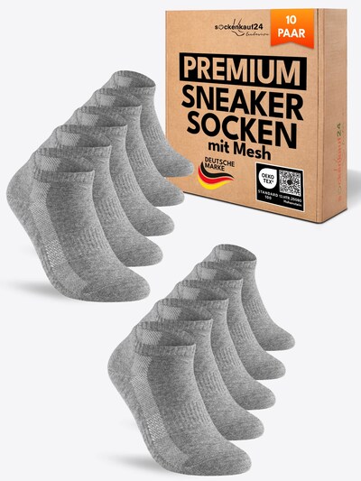sockenkauf24 Ankle Socks in 35-38 in Grey, Item view