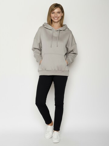 GREENBOMB Sweatshirt ' Mello No Rain ' in Grijs