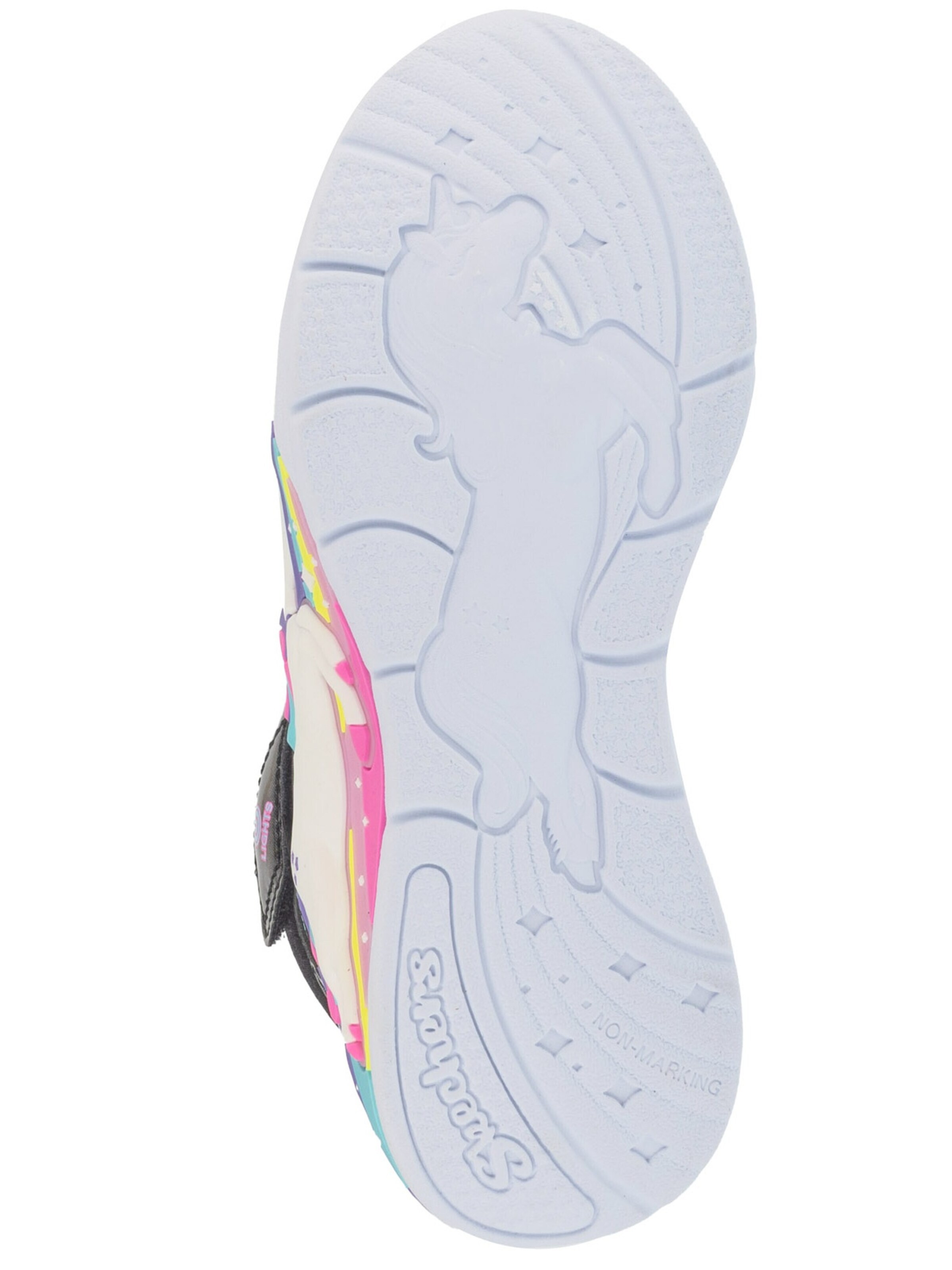 SKECHERS Sneakers 'Unicorn Chaser - Jumping Magic' in Black