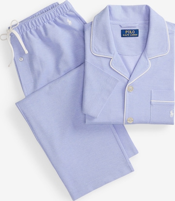 Polo Ralph Lauren Pitkä pyjama värissä sininen: etupuoli