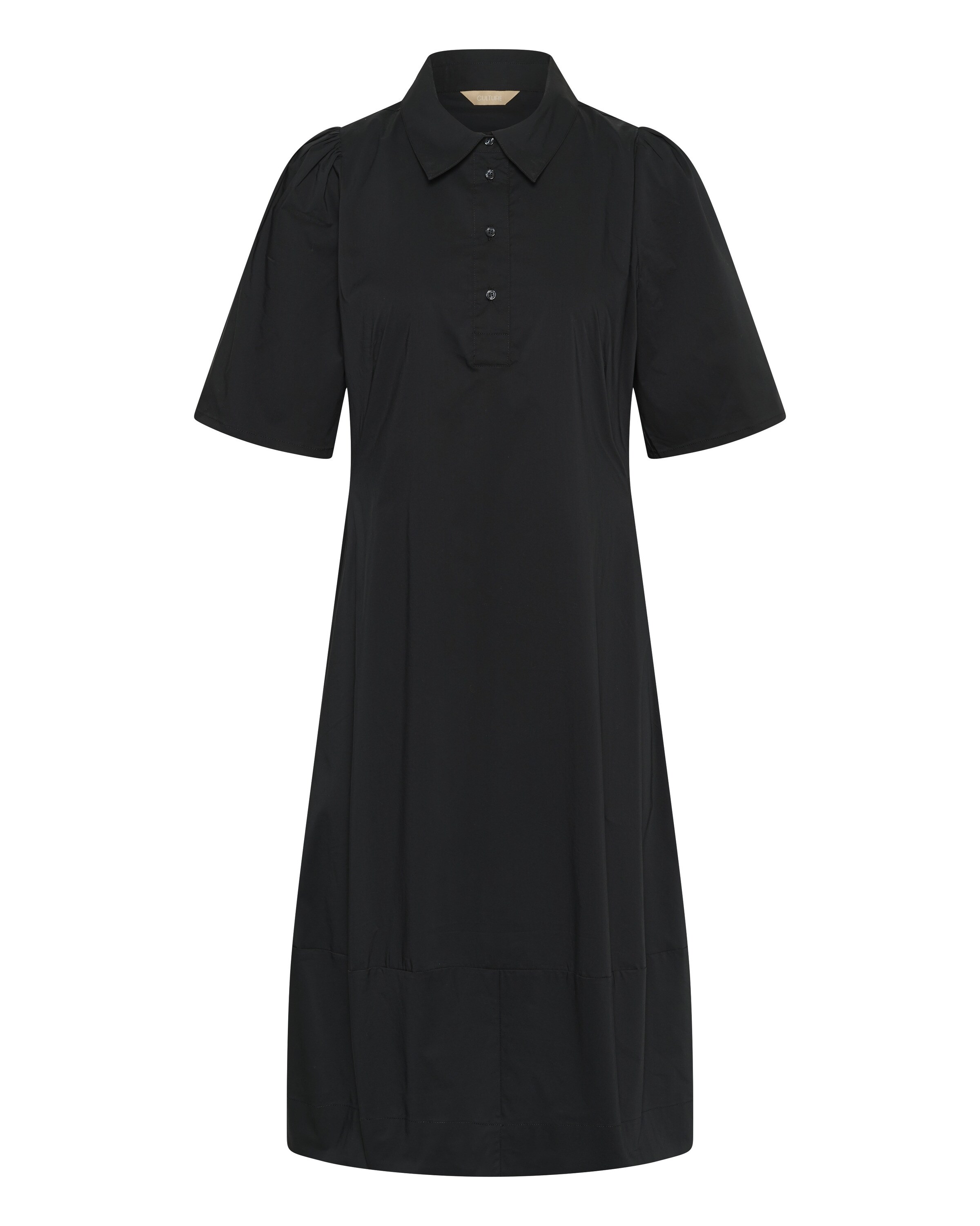 CULTURE Robe-chemise 'Malue' en noir, Vue avec produit