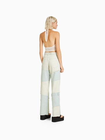 Bershka Loosefit Jeans in Blau