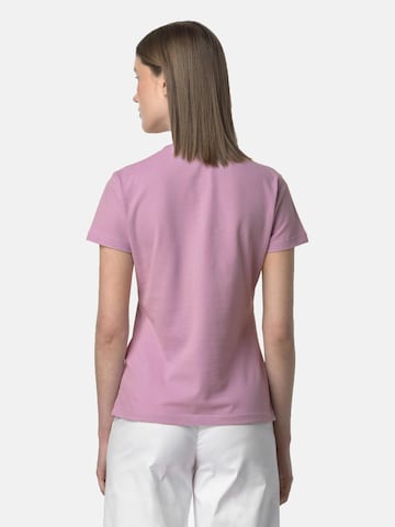 K-Way - Camiseta 'K-WAY AMDEA PIQUE SLIM T-Shirt e Polo' en rosa