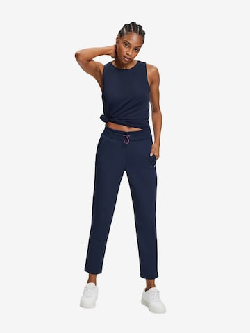 Coupe slim Pantalon ESPRIT en bleu