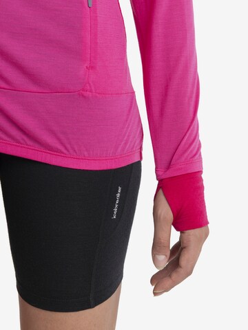 ICEBREAKER - Sweatshirt de desporto 'ZoneKnit' em rosa