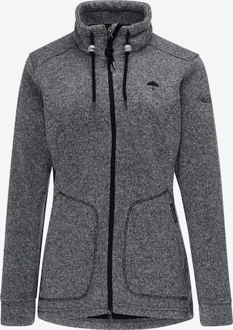 Veste en polaire Schmuddelwedda en gris : devant