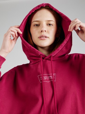 LEVI'S ® Μπλούζα φούτερ 'Graphic Caravan Hoodie' σε κόκκινο