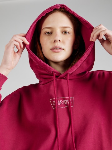 LEVI'S ® Sweatshirt 'Graphic Caravan Hoodie' i rød