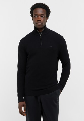 MUSTANG Pullover 'Everett' in Schwarz