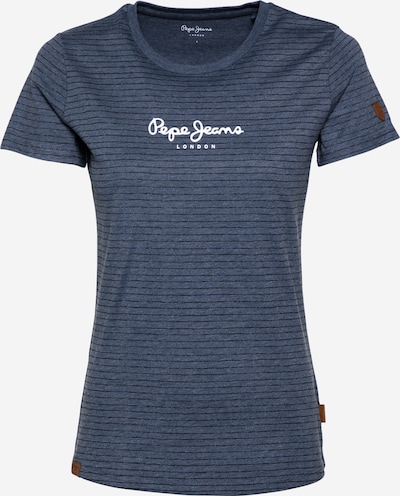 Pepe Jeans Paita 'MAHSA' värissä kyyhkynsininen / musta / valkoinen, Tuotenäkymä