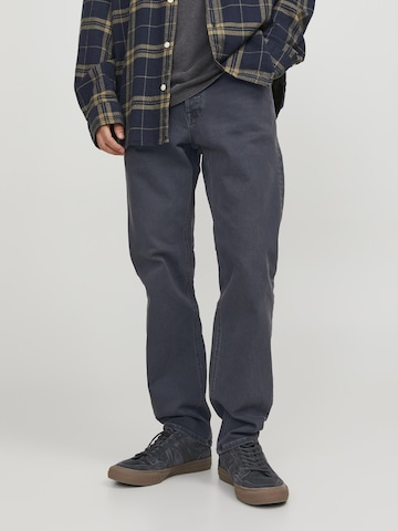 JACK & JONES Regular Дънки 'Mike' в сиво: отпред