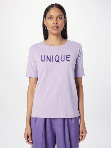 T-shirt 'SAFA' b.young en violet : devant