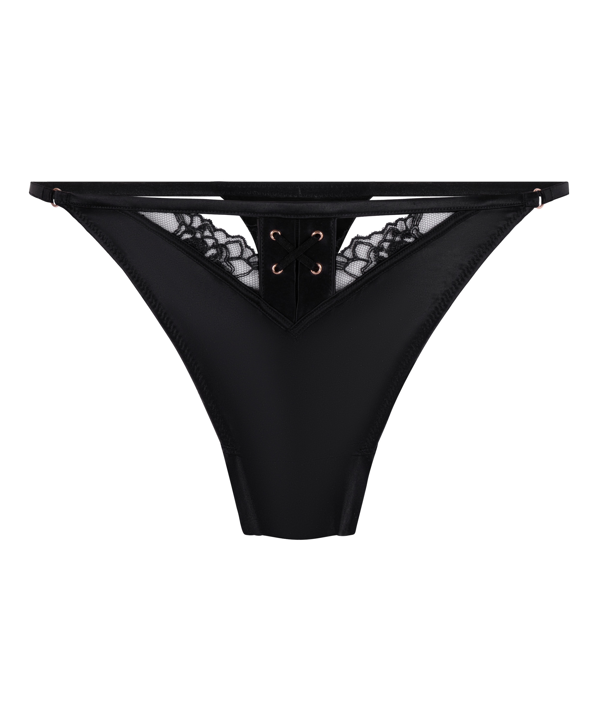 Hunkemöller String 'Catherine' in de kleur Zwart, Productweergave