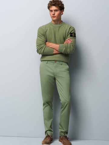 MEYER Regular Chino 'M5' in Groen