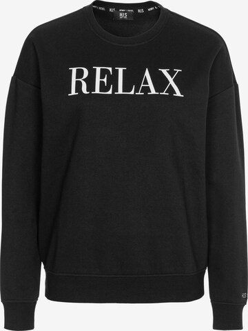 H.I.S Sweatshirt in Black: front