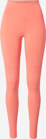 NEBBIA Workout Pants in Orange: front
