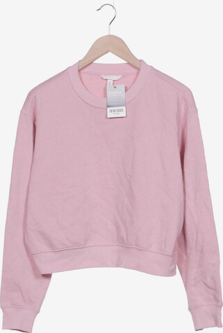H&M Sweatshirt & Zip-Up Hoodie in L in Pink: front