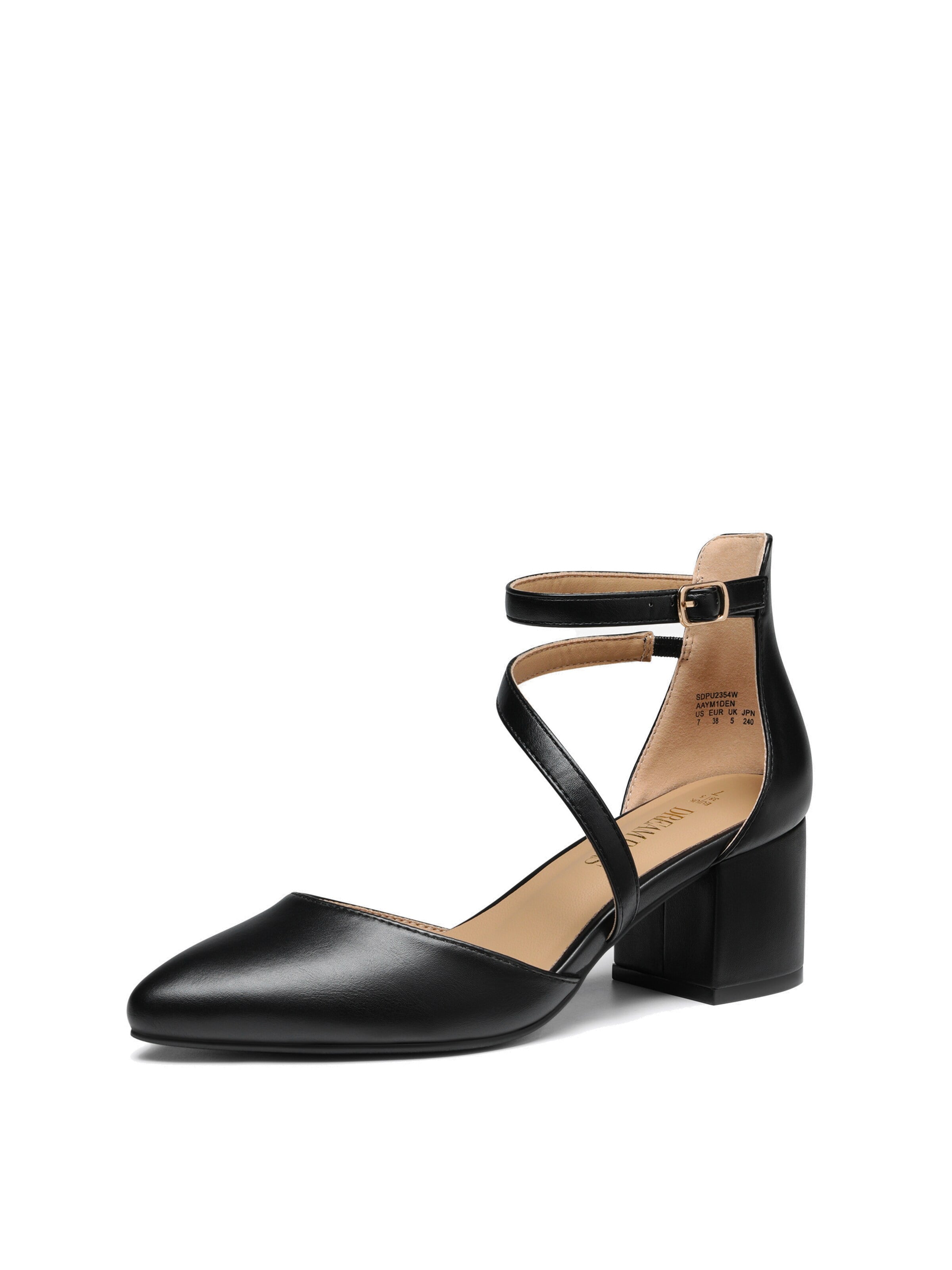 Escarpins Dream Pairs en noir : devant