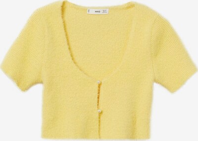 MANGO Strickjacke 'perlan' in gelb, Produktansicht