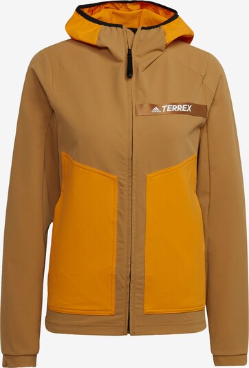 adidas Terrex Jacke 'Terrex' in braun / orange, Produktansicht